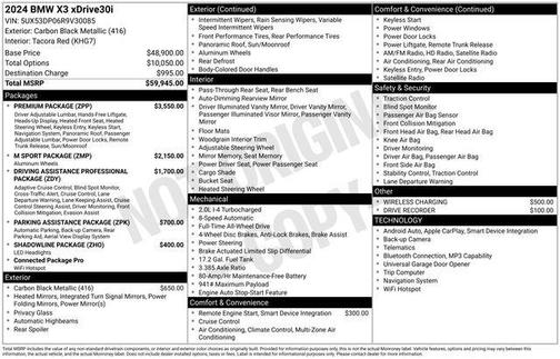 2024 BMW X3 xDrive30i