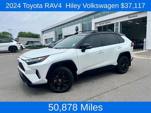 Midnight Black Metallic 2024 Toyota RAV4 Hybrid SE