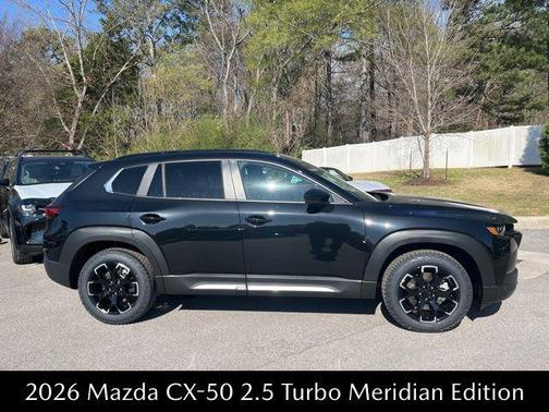 Jet Black Mica 2026 Mazda CX-50 2.5 Turbo Meridian Edition