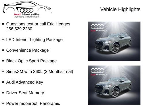 Chronos Gray Metallic 2025 Audi Q3 Premium 45 TFSI S line quattro Tiptronic