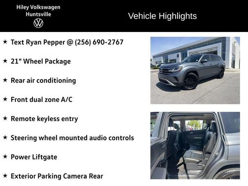 Platinum Gray Metallic 2022 Volkswagen Atlas 3.6L SE w/Technology