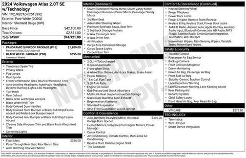 2024 Volkswagen Atlas 2.0T SE w/Technology