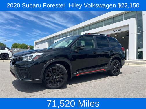 Crystal Black Silica 2020 Subaru Forester Sport