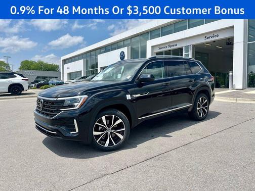 Deep Black Pearl 2026 Volkswagen Atlas 2.0T SEL Premium R-Line 4MOTION