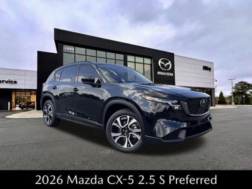Jet Black Mica 2026 Mazda CX-5 2.5 S Preferred Package