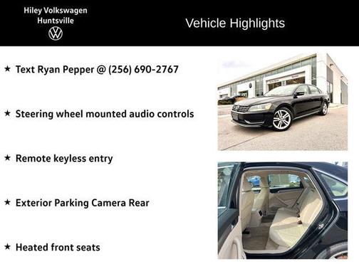 2015 Volkswagen Passat 2.0L TDI DSG SE w/Sunroof