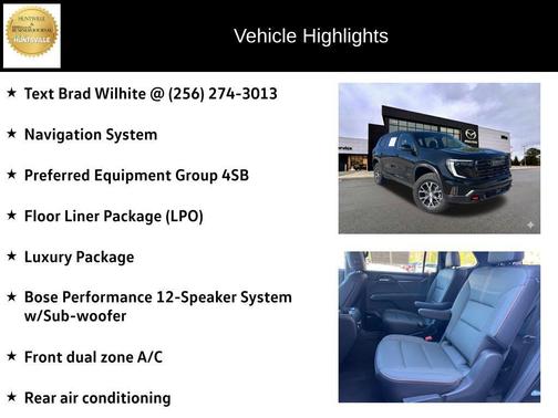 Ebony Twilight Metallic 2024 GMC Acadia AWD AT4