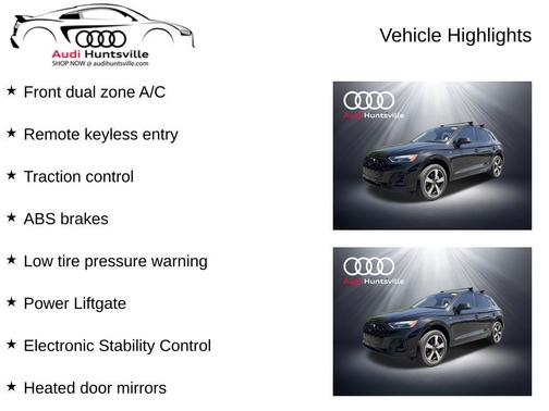 Black Metallic 2023 Audi Q5 45 S line Premium Plus
