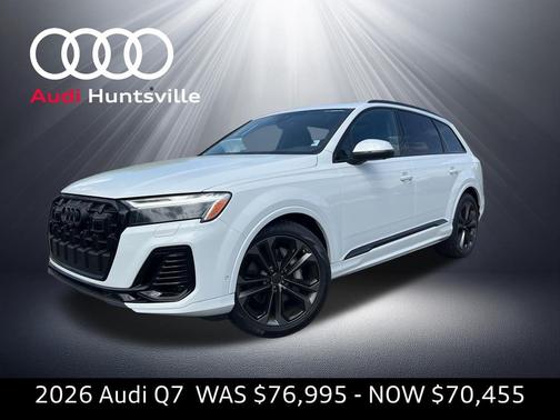 Glacier White Metallic 2026 Audi Q7 55 Premium Plus