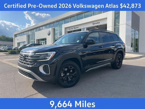 deep black pearl 2026 Volkswagen Atlas Peak Edition