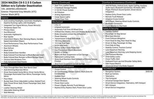 2024 Mazda CX-5 Carbon Edition