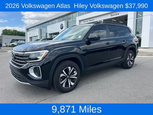 deep black pearl 2026 Volkswagen Atlas 2.0T SE