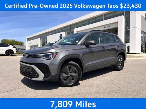 Platinum Gray Metallic 2025 Volkswagen Taos 1.5T S