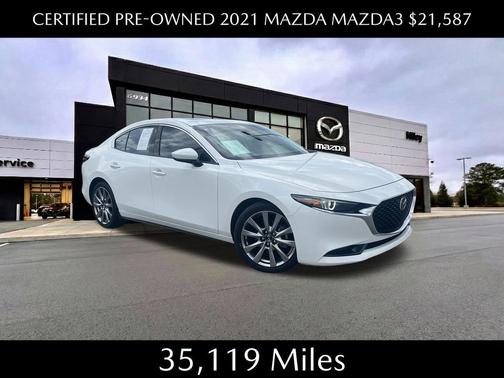 Snowflake White Pearl Mica 2021 Mazda Mazda3 AWD w/Premium Package