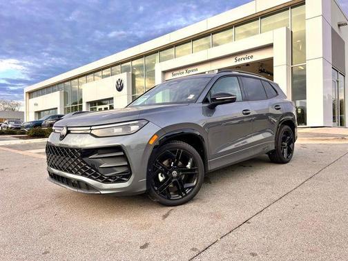platinum gray metallic 2026 Volkswagen Tiguan 2.0T SE R-Line Black