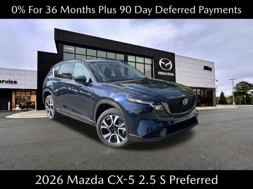 Navy Blue Mica 2026 Mazda CX-5 2.5 S Preferred Package