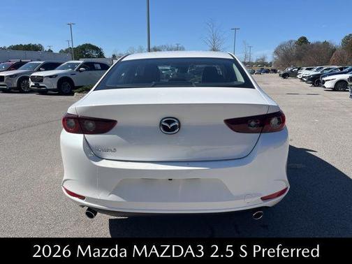 Snowflake White Pearl Mica 2026 Mazda Mazda3 FWD w/Preferred Package