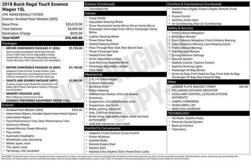 2018 Buick Regal TourX Essence