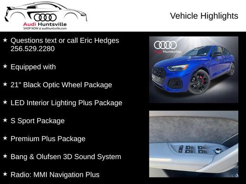 Ultra Blue Metallic 2025 Audi SQ5 3.0T Premium Plus