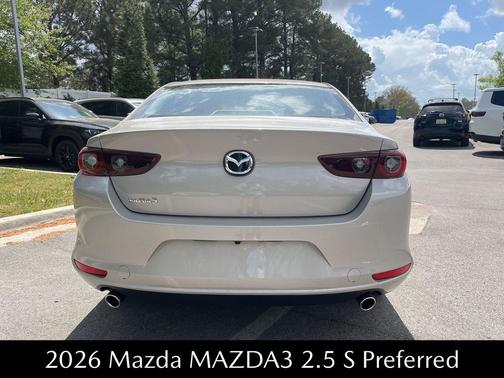 Platinum Quartz Metallic 2026 Mazda Mazda3 FWD w/Preferred Package