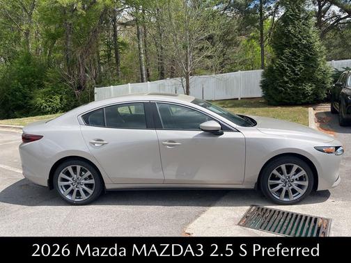 Platinum Quartz Metallic 2026 Mazda Mazda3 FWD w/Preferred Package