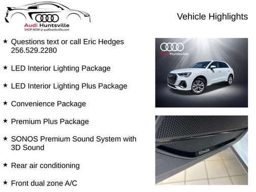 Glacier White Metallic 2025 Audi Q3 45 S line Premium Plus