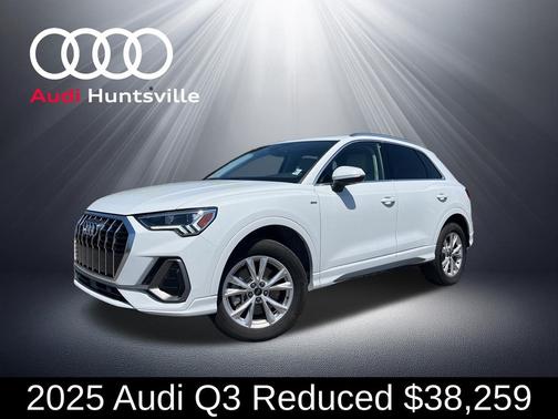 Glacier White Metallic 2025 Audi Q3 45 S line Premium Plus