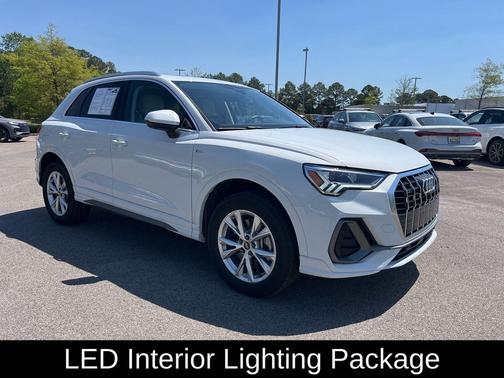 Glacier White Metallic 2025 Audi Q3 45 S line Premium Plus