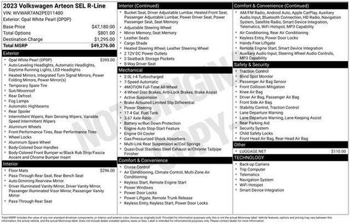 2023 Volkswagen Arteon 2.0T SEL R-Line 4MOTION