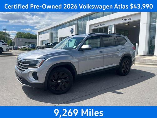 silver mist metallic 2026 Volkswagen Atlas 2.0T SE w/Technology