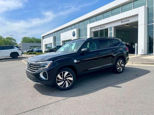 deep black pearl 2026 Volkswagen Atlas 2.0T SE w/Technology
