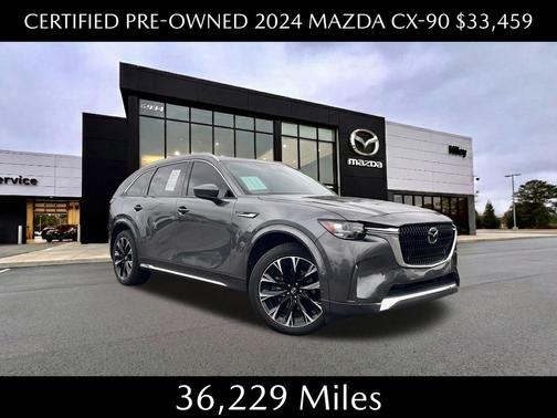 Machine Gray Metallic 2024 Mazda CX-90 3.3 Turbo S