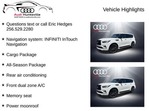 Moonstone White 2021 INFINITI QX80 PREMIUM SELECT