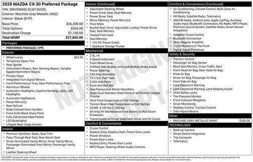 2020 Mazda CX-30 Preferred