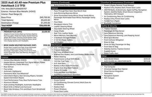 2025 Audi A5 Premium Plus TFSI quattro S tronic