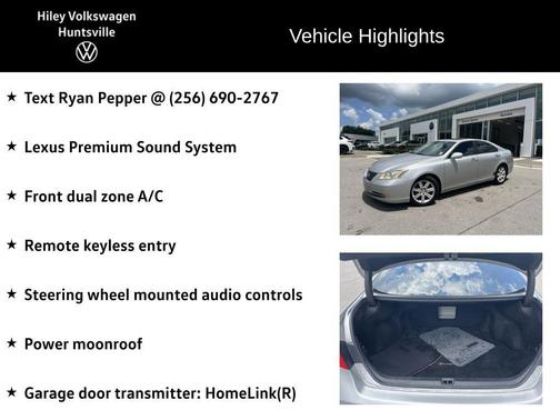 Moon Shell Mica 2009 Lexus ES 350 Base