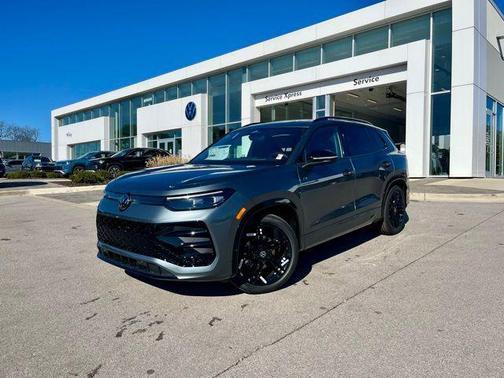platinum gray metallic 2026 Volkswagen Tiguan 2.0T SE R-Line Black