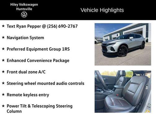 Silver Ice Metallic 2021 Chevrolet Blazer RS