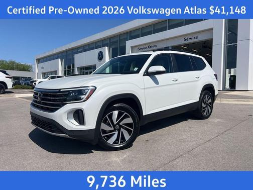 opal white pearl 2026 Volkswagen Atlas 2.0T SE w/Technology