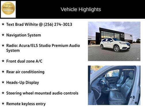 2014 Acura MDX 3.5L Advance Pkg w/Entertainment Pkg