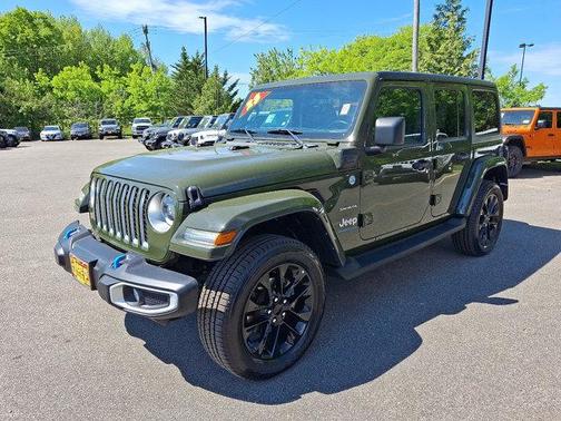Sarge Green Clearcoat 2023 Jeep Wrangler 4xe Sahara