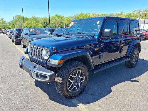 Fathom Blue Pearlcoat 2025 Jeep Wrangler 4-Door Sahara 4x4