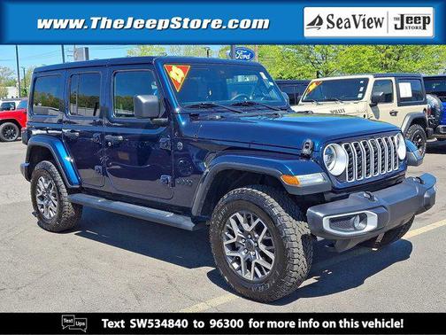 Fathom Blue Pearlcoat 2025 Jeep Wrangler 4-Door Sahara 4x4