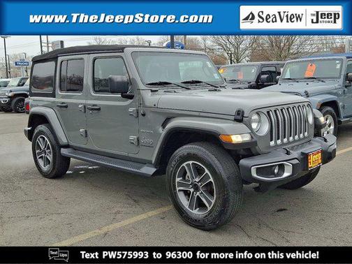 Sting-Gray Clearcoat 2023 Jeep Wrangler 4-Door Sahara 4x4