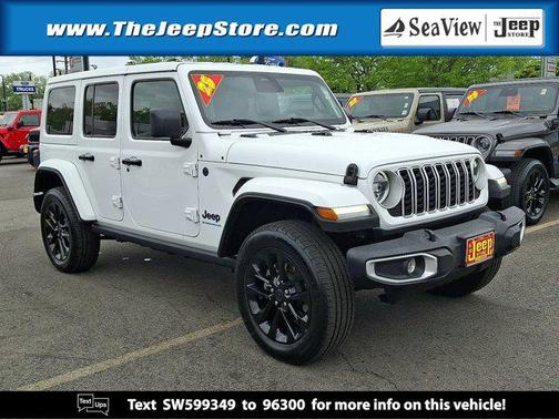 Bright White Clearcoat 2025 Jeep Wrangler 4xe Sahara