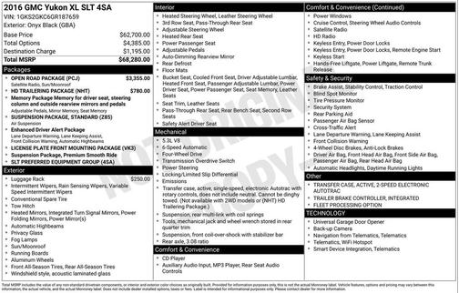 2016 GMC Yukon XL SLT