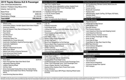 2019 Toyota Sienna XLE