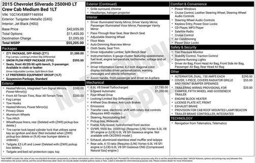 Tungsten Metallic 2015 Chevrolet Silverado 2500 LT