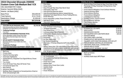 2024 Chevrolet Silverado 2500 Custom
