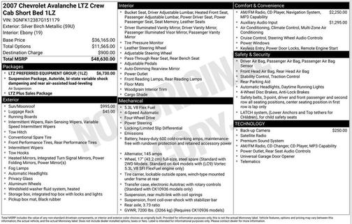 2007 Chevrolet Avalanche 1500 LTZ